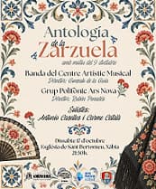 Concierto de Zarzuela. Banda CAM Xàbia y Ars Nova