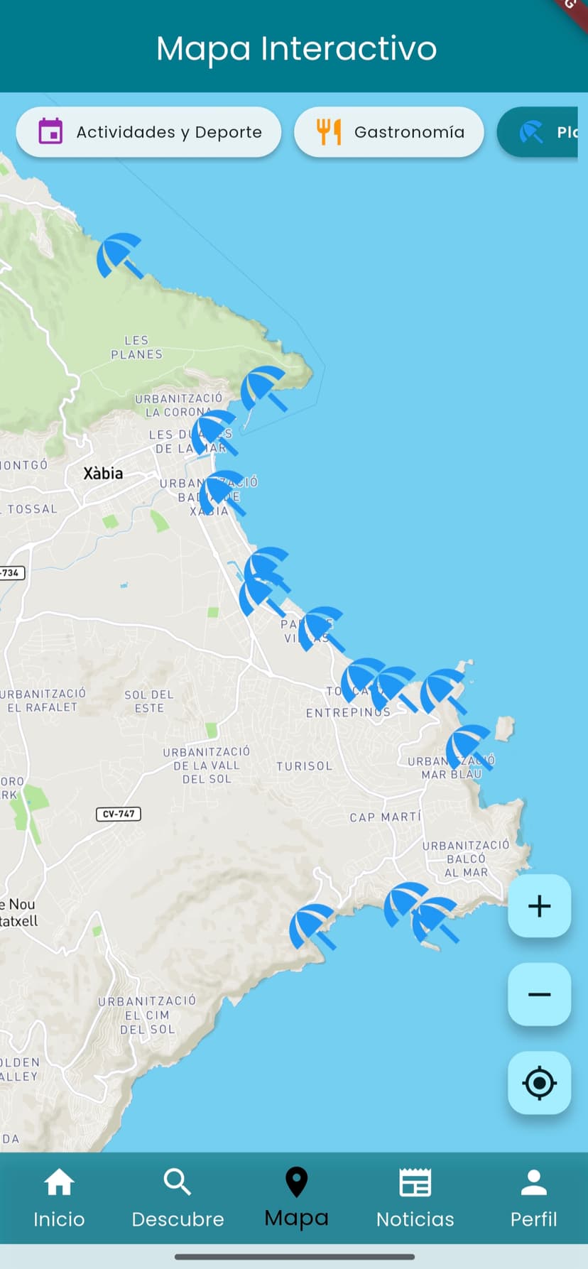 Mapa Interactivo de Jávea