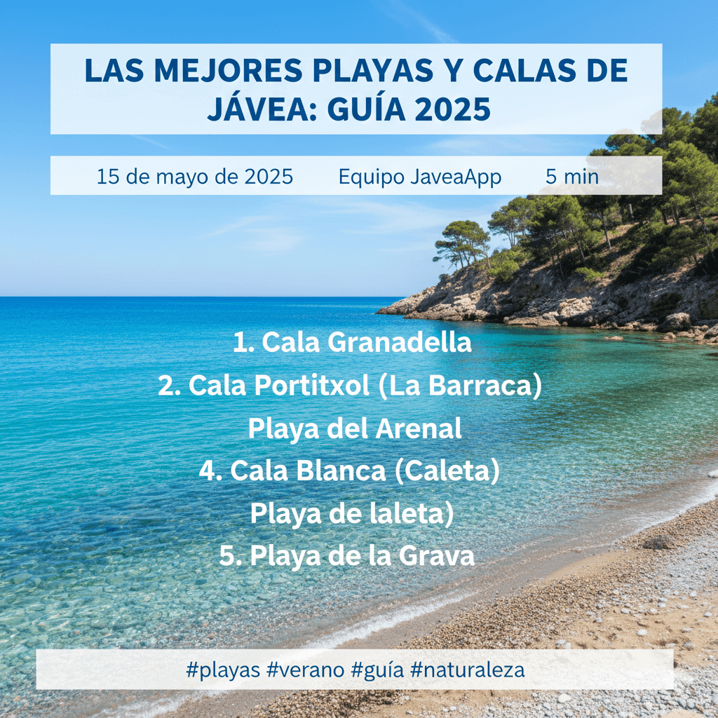 Las mejores playas y calas de Jávea: Guía 2025