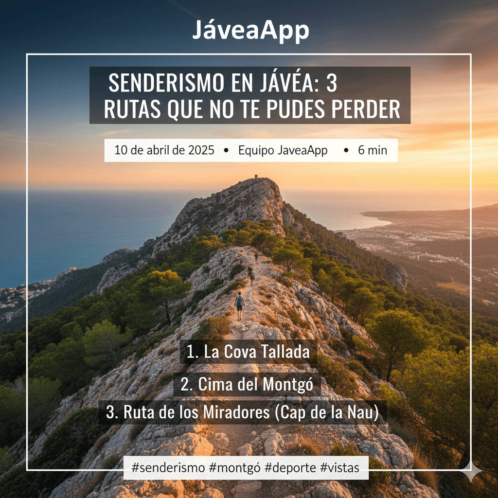 Senderismo en Jávea: 3 Rutas que no te puedes perder