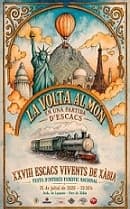 XXVIII Edición de los "Escacs Vivents de Xàbia". "La volta al món en una partida d'escacs".